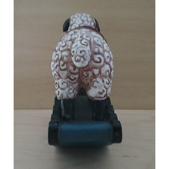 Rocking Sheep Figurine Children's Baby Nursery Room Decor Cute Fun 6.5 x 5.5 - Picture 6 of 12